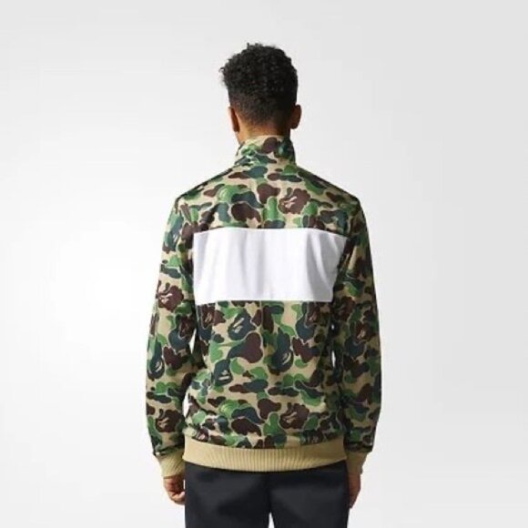 Adidas × BAPE Green Camo Track Jacket — Size M - Picture 2 of 12